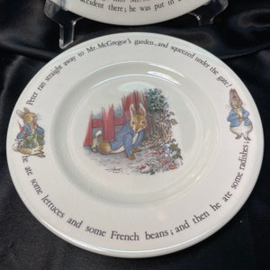 Peter Rabbit Plates - From Beatrix Potter Designs - (C) Frederick Warne ...