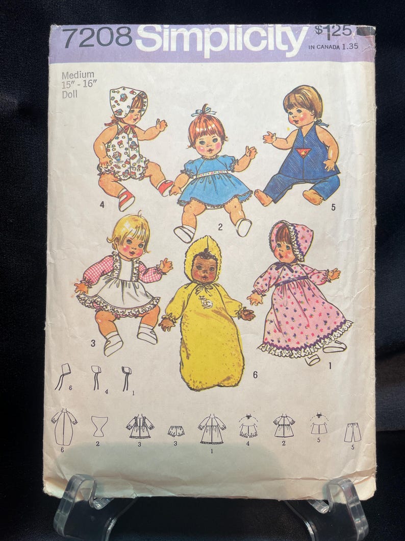 Doll and Baby Clothing Patterns - Simplicity - 1975-1996 - Etsy