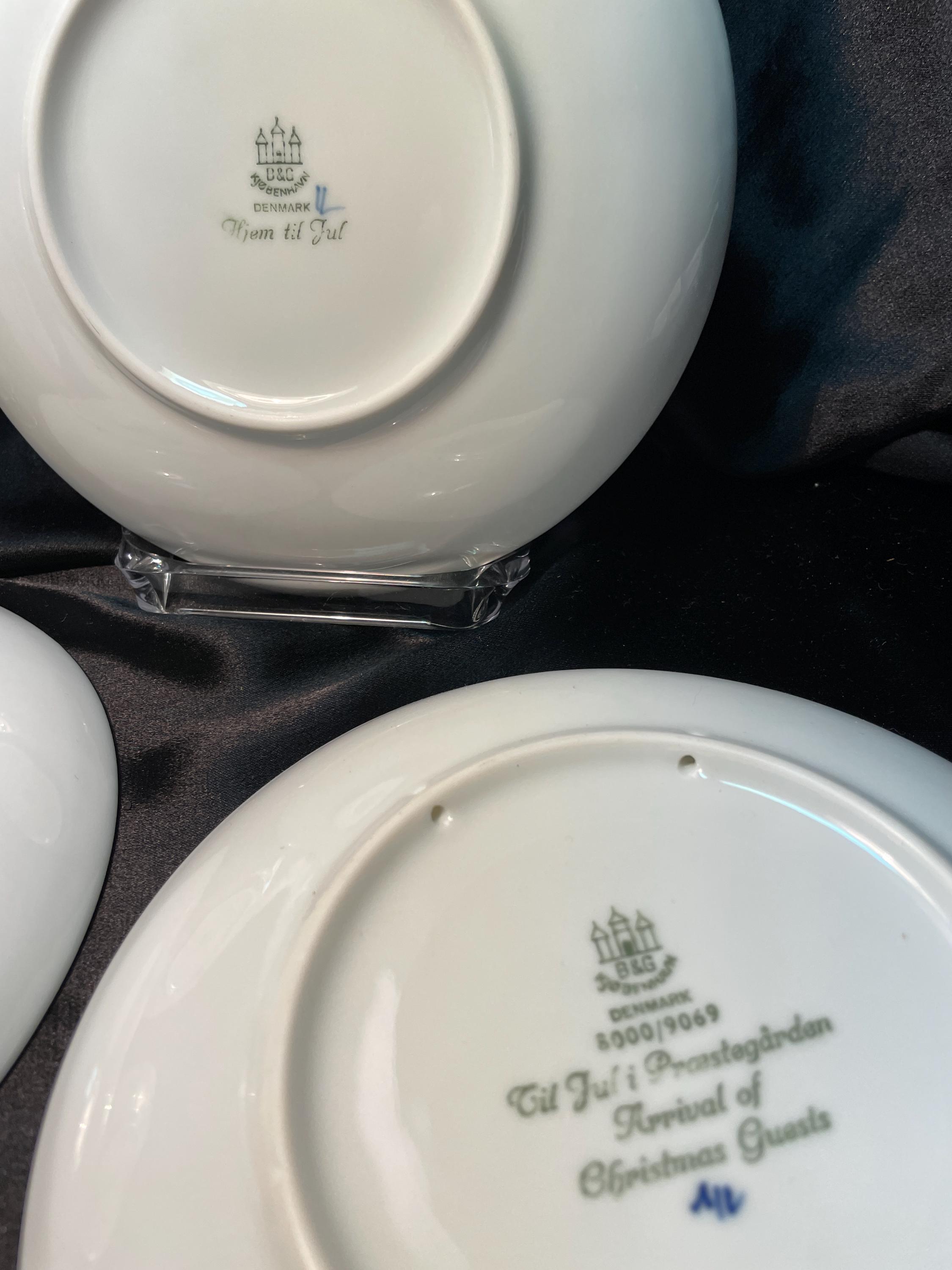 Bing & Grondahl Christmas Plates - Royal Copenhagen - Denmark - C