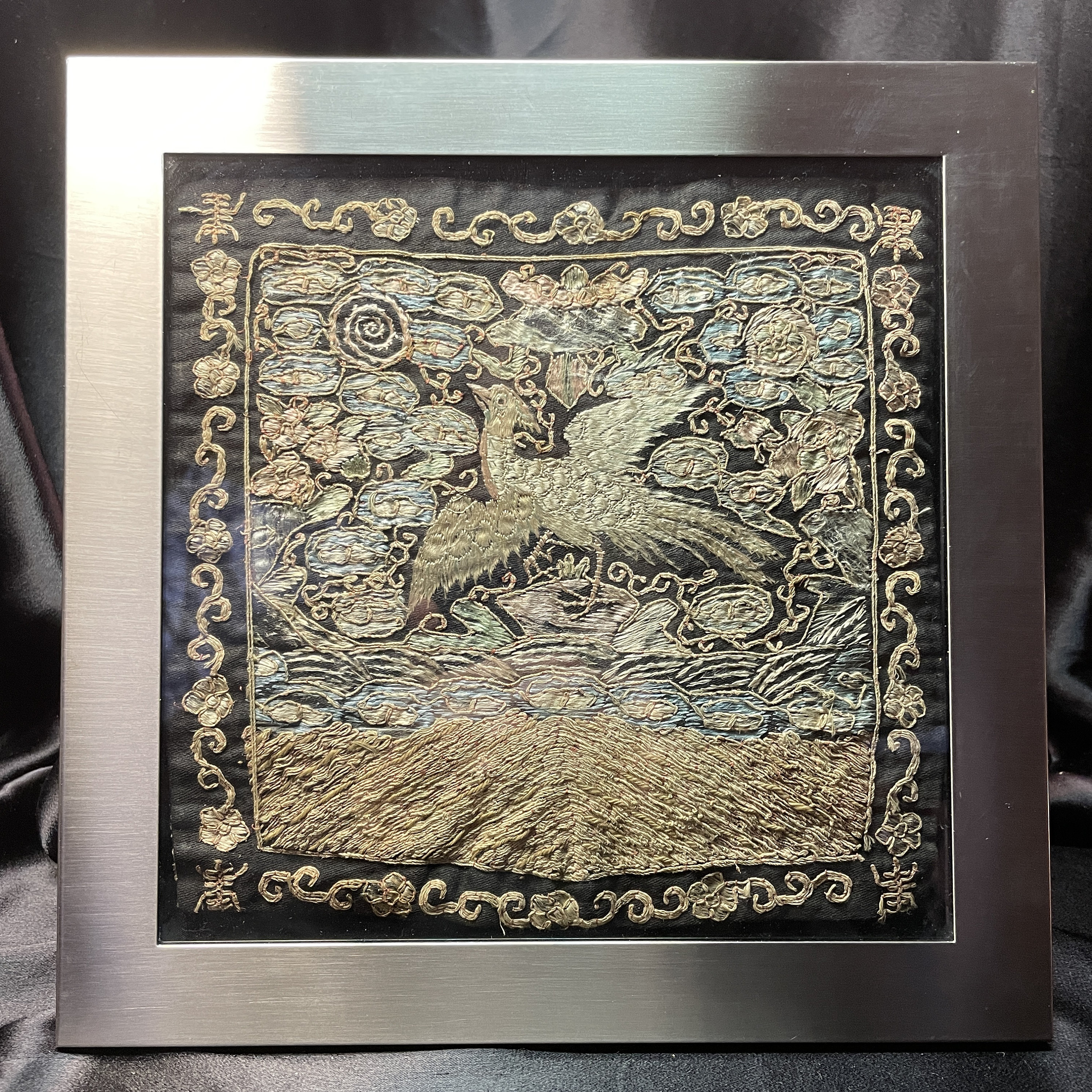 Antique Chinese Military Rank Badge | Qing Dynasty Buzi