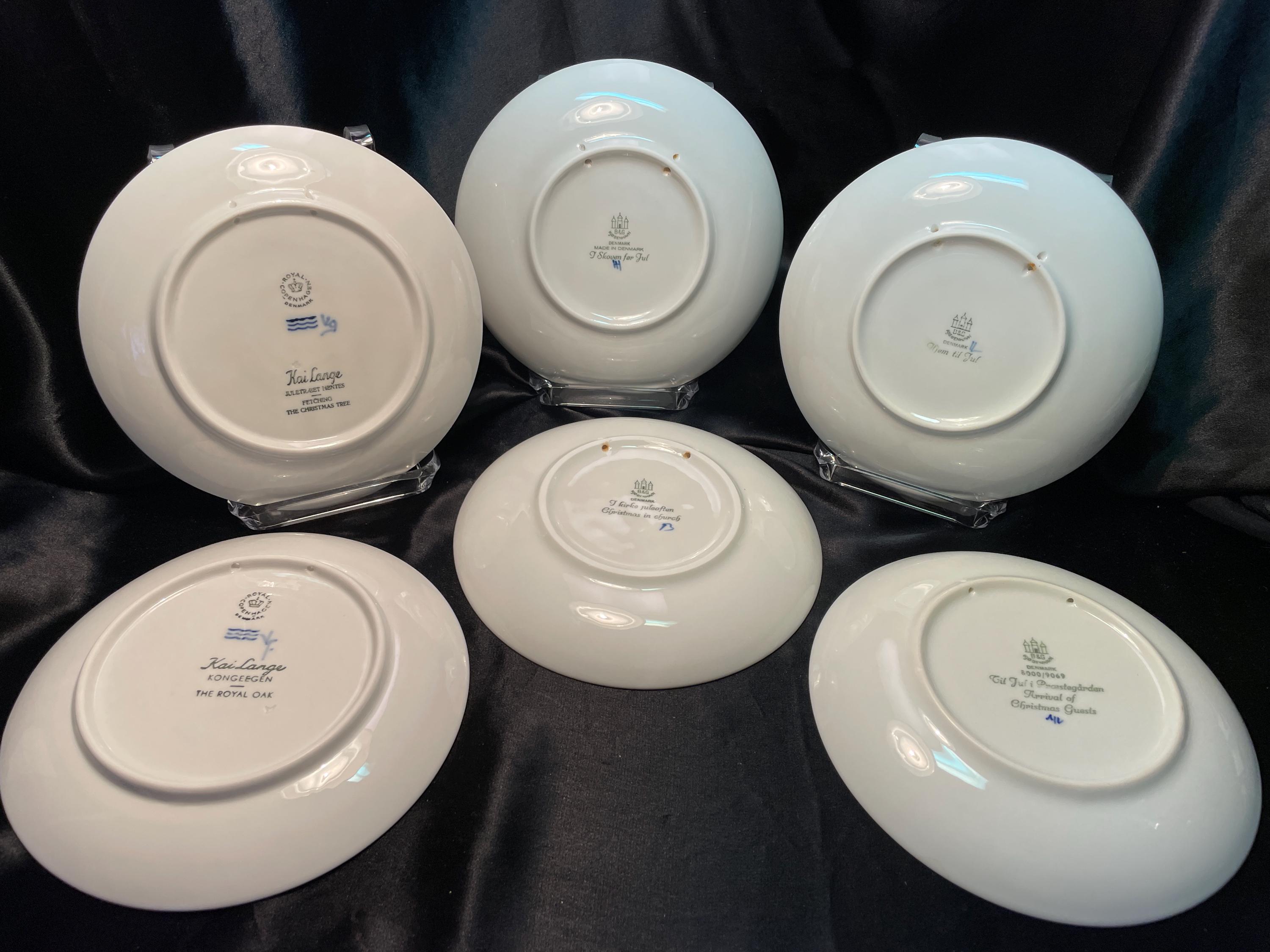 Bing & Grondahl Christmas Plates - Royal Copenhagen - Denmark - C