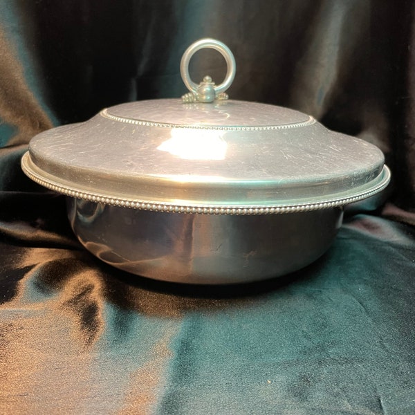 B. W. Buenilum Aluminum Casserole Dish - Buehner-Wanner Company - Norwalk, Conn. - c. 1950s