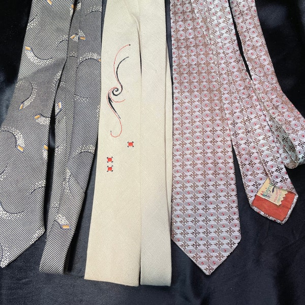 1960s skinny ties