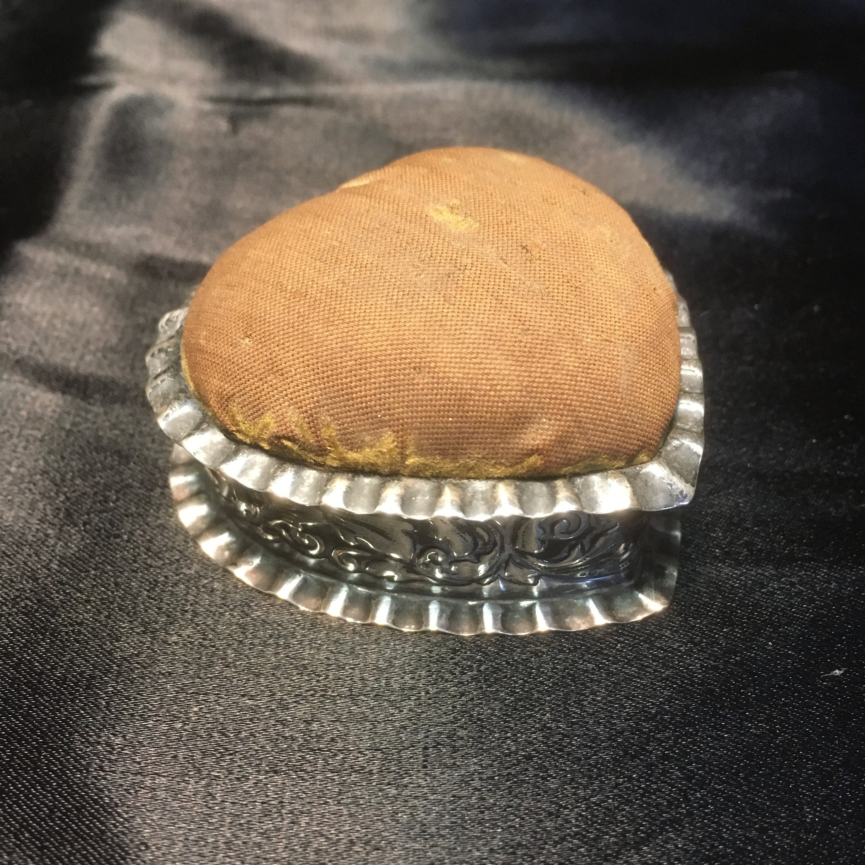 Victorian Sterling Pin Cushion/box Antique C. 1891 Etsy UK