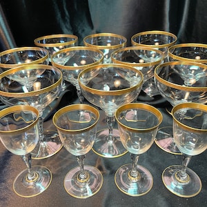 Champagne Coupes and Cordials - c. 1930s