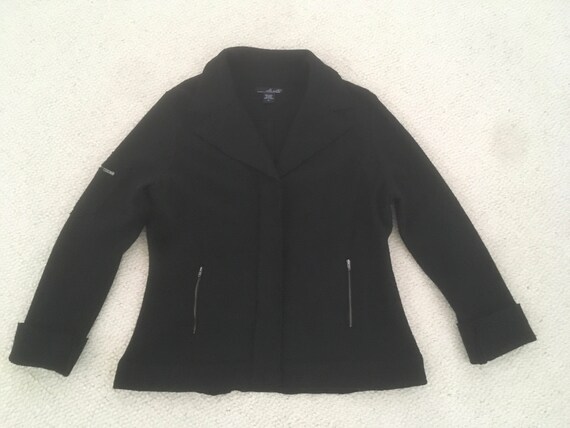 Willi Smith Black Wool Jacket - 1990's