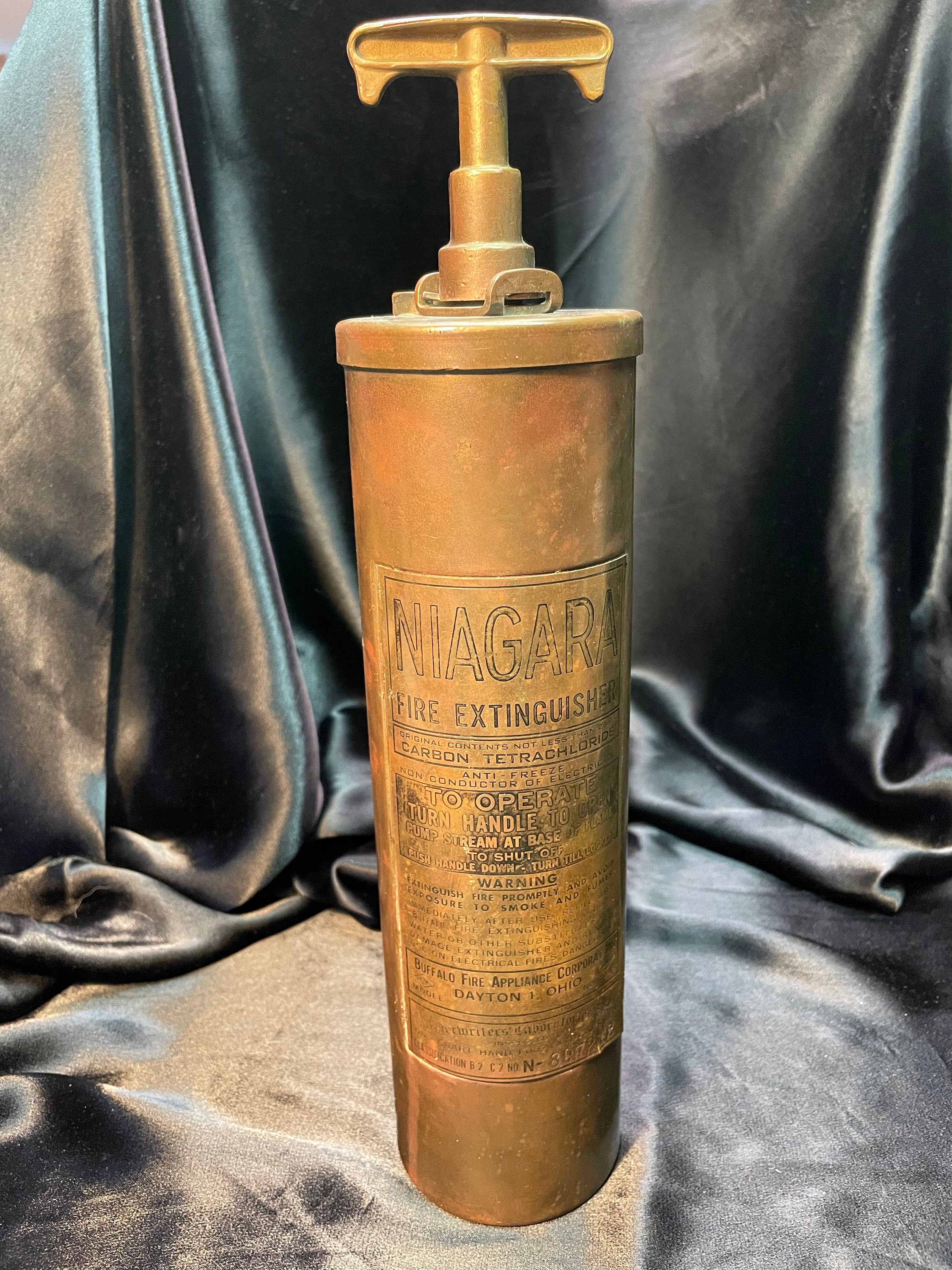 Niagara One Quart Fire Extinguisher – Brass Plated Copper