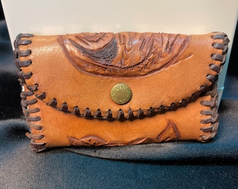 Tooled Leather Key Case