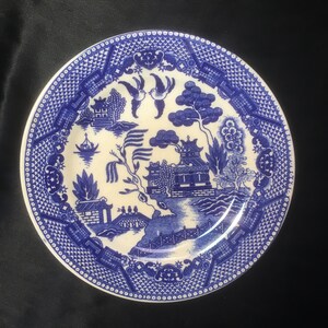 Blue Willow Bread or Salad Plate - Japan - Mid 20th C.