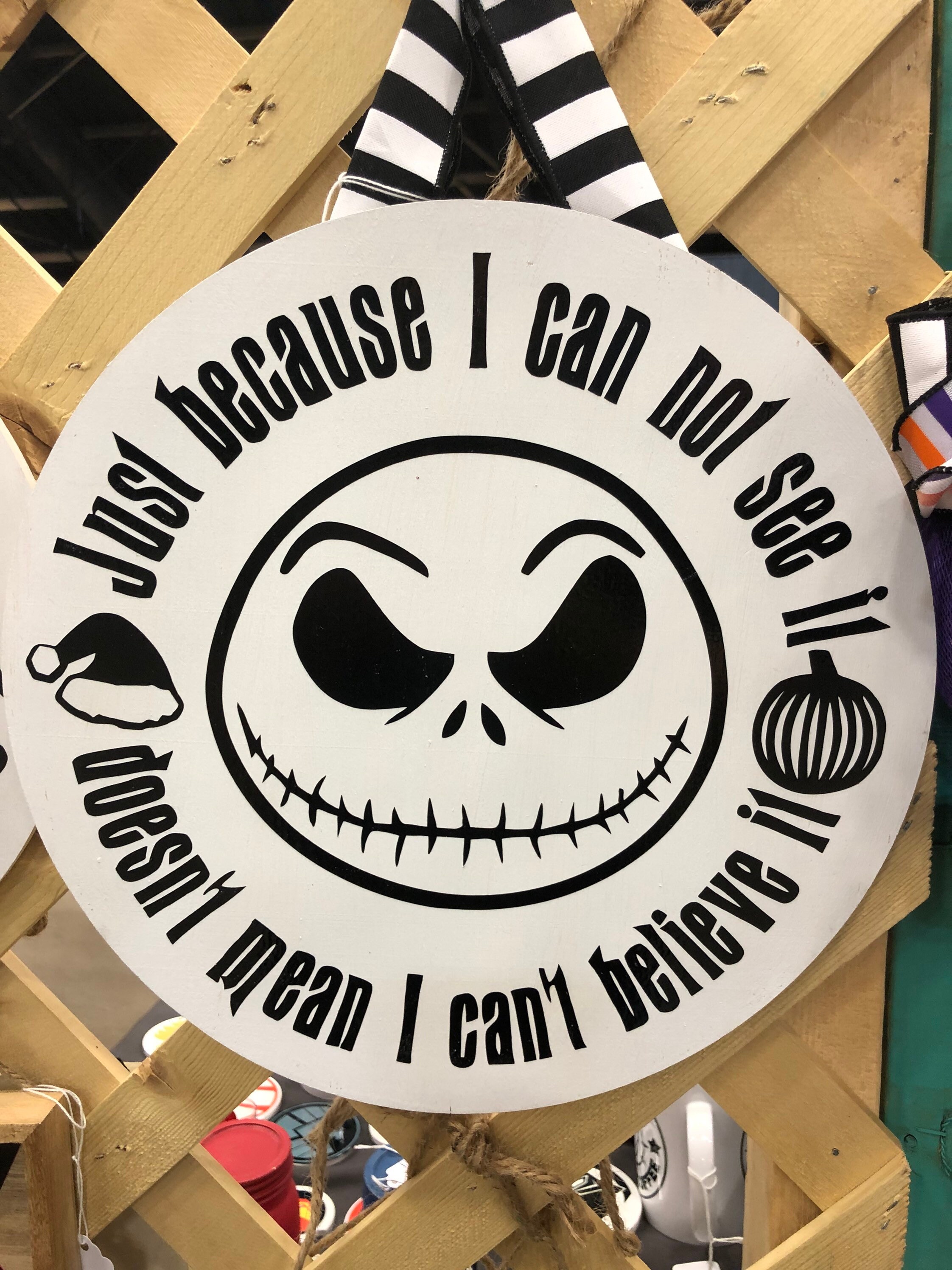 Nightmare Before Christmas Handmade Wood Signs - Etsy UK