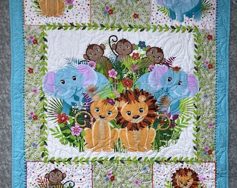 Baby quilt-0n Safari