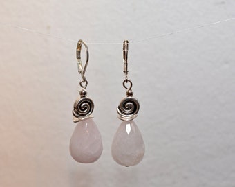 Earrings Rose Quartz