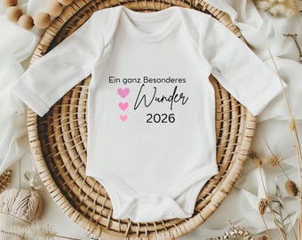 Baby bodysuit, "A Very Special Miracle 2026" bodysuit, personalized baby bodysuit, gift for newborns, baby gift