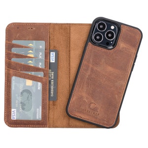 Antic Brown Leather 13 Pro Max/13 Pro/13 Mini Case