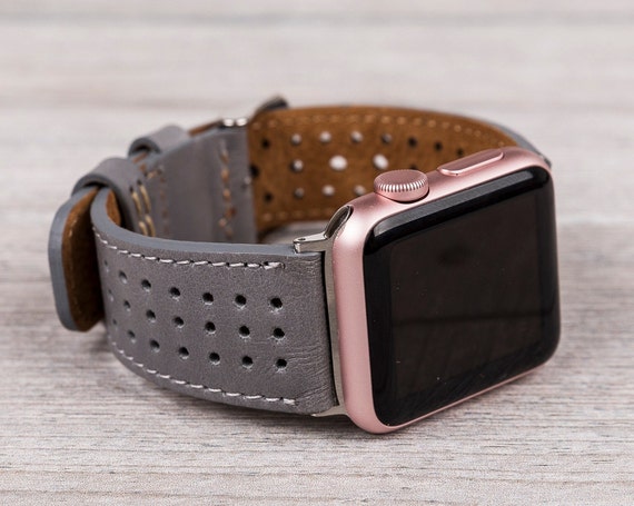 Apple watch deals perforated leather band