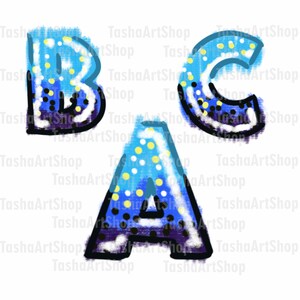 nautical digital alphabet letters nautical scrapbook alphabet etsy