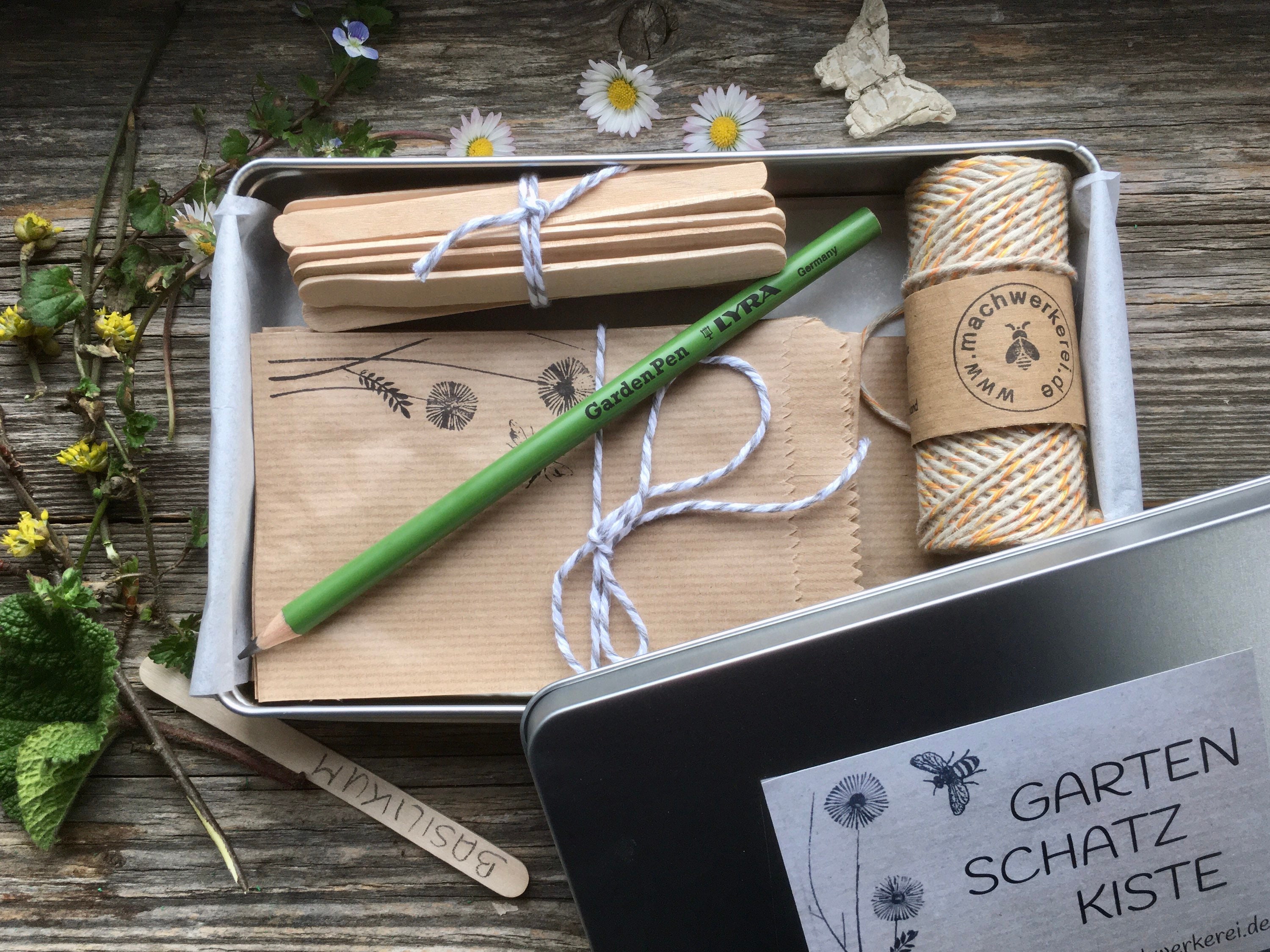 Gartendose Geschenk für Gärtner Gartenschatzkiste Etsy