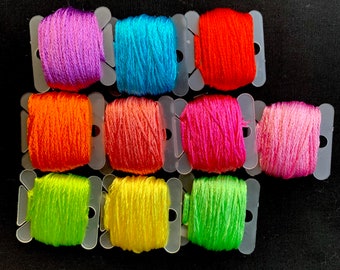 Mix Neon Embroidery Thread Pack for DIY Bracelets, Sachets, and More