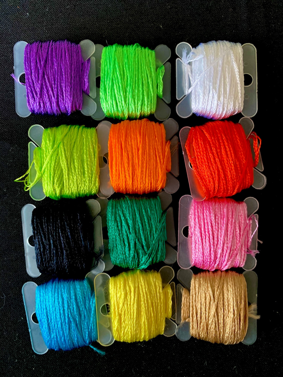 Mix Neon Embroidery Thread Pack for DIY Bracelets, Sachets, and More - Etsy