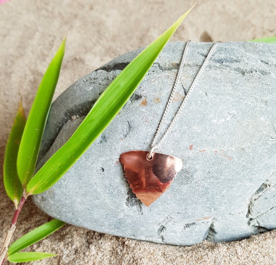 Repurposed Copper Shark Tooth Charm Necklace Bracelet
