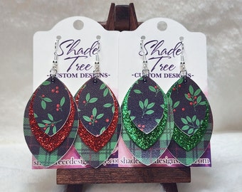 Winter Berries Stacked Earrings