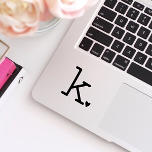 Typewriter Monogram Initial Decal Yeti Tumbler Laptop Phone Car ...