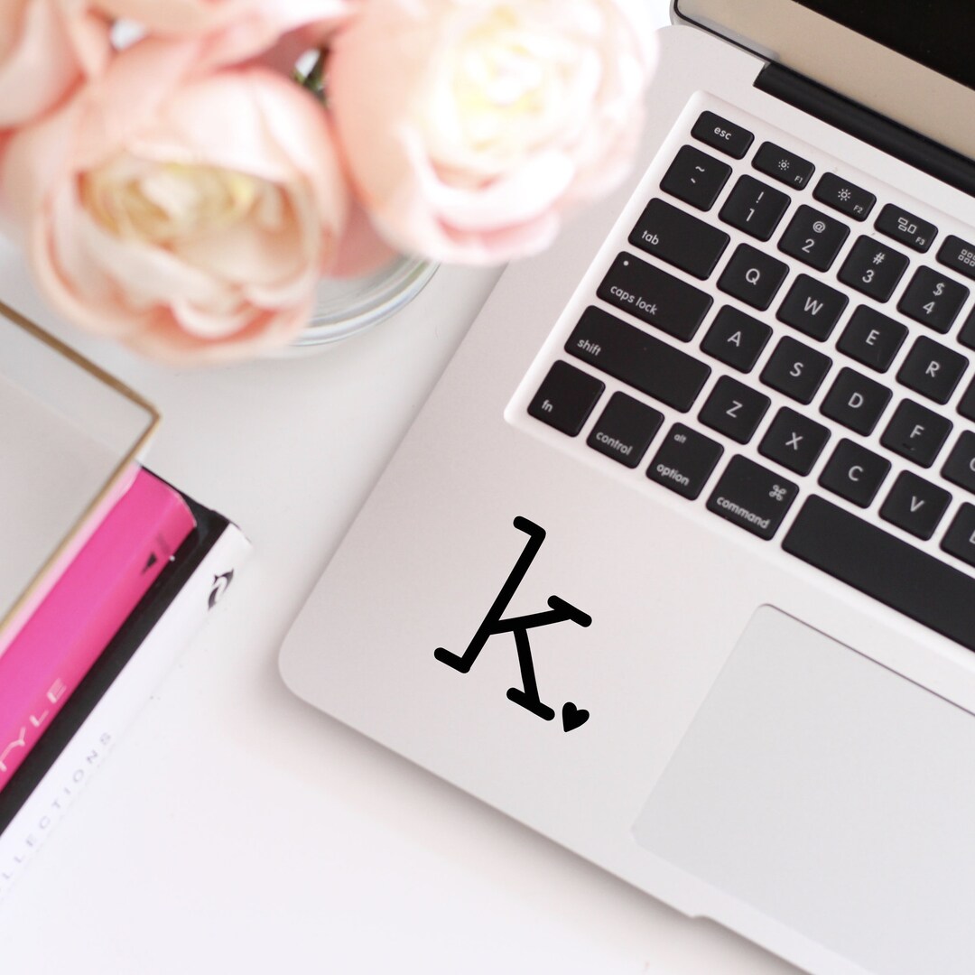 Typewriter Monogram Initial Decal Yeti Tumbler Laptop Phone Car ...