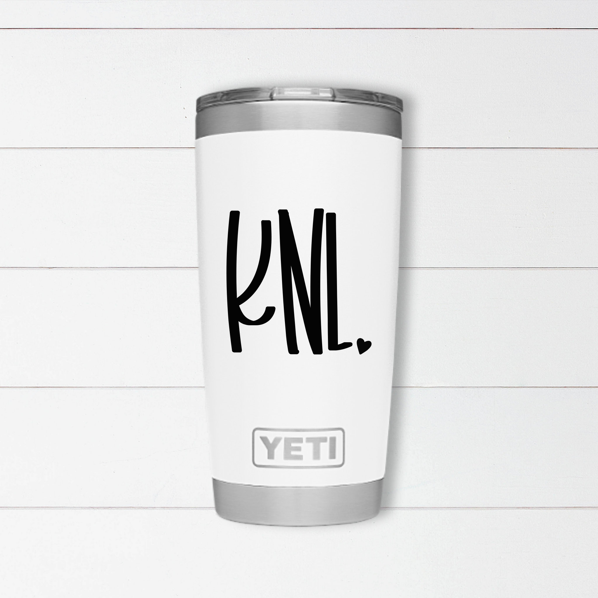 Monogram Initials Decal Yeti Tumbler Laptop Phone | Etsy