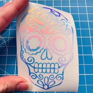 Sugar Skull Decal | Halloween Decal | Yeti Decal | Laptop Decal | Car Decal | Sugar Skull Sticker | Day of the Dead | Dia de los Muertos