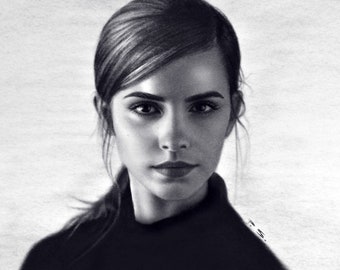 Emma Watson handgemaltes Portrait/ Gemälde in Öl