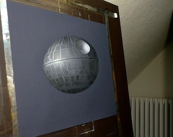 3D Death Star (Star Wars) |gemaltes Bild