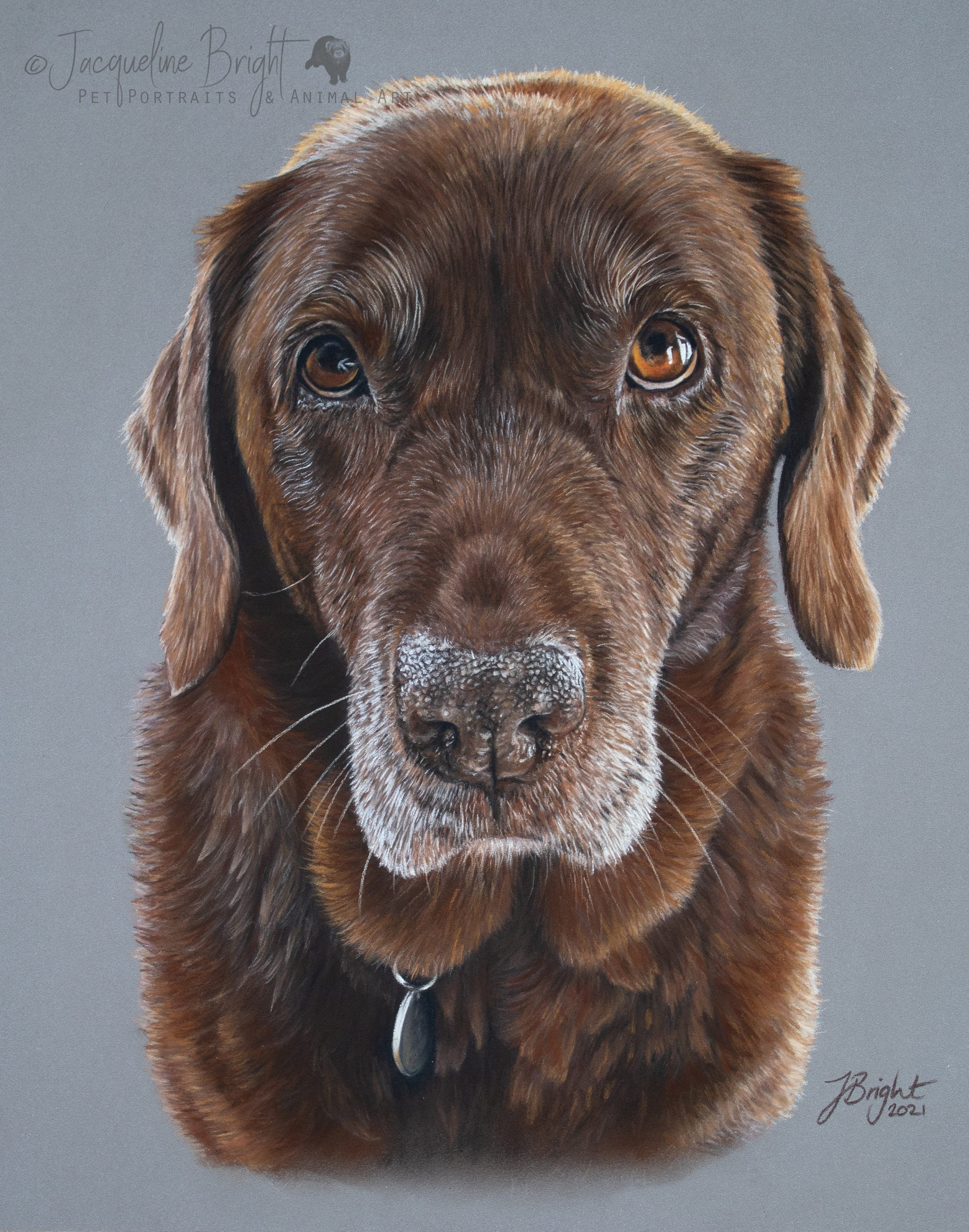 Custom Original Pet Portrait Hand Drawn in Pastels From Your Photos Dog ...