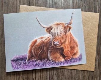 Highland Cow Greetings card