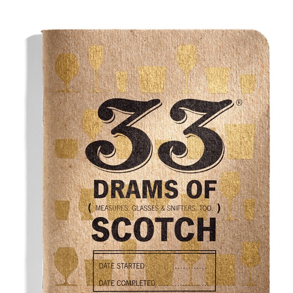 Whisky Journal original - Carnet et agenda 33 drams of Scotch