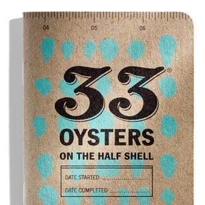 Original Oyster Journal - 33 Oysters Notebook and Diary