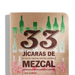 Original Mezcal Journal - 33 Jicaras de Mezcal Notebook and Diary