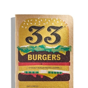 Original Burger Journal - 33 Burgers Notebook and Diary