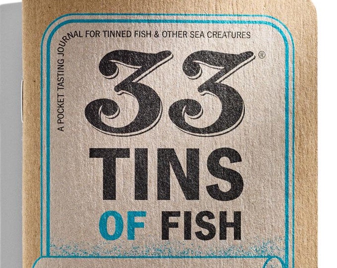 Original Tin Fish Journal • 33 Tins of Fish • Notebook for Tinned Fish Gift