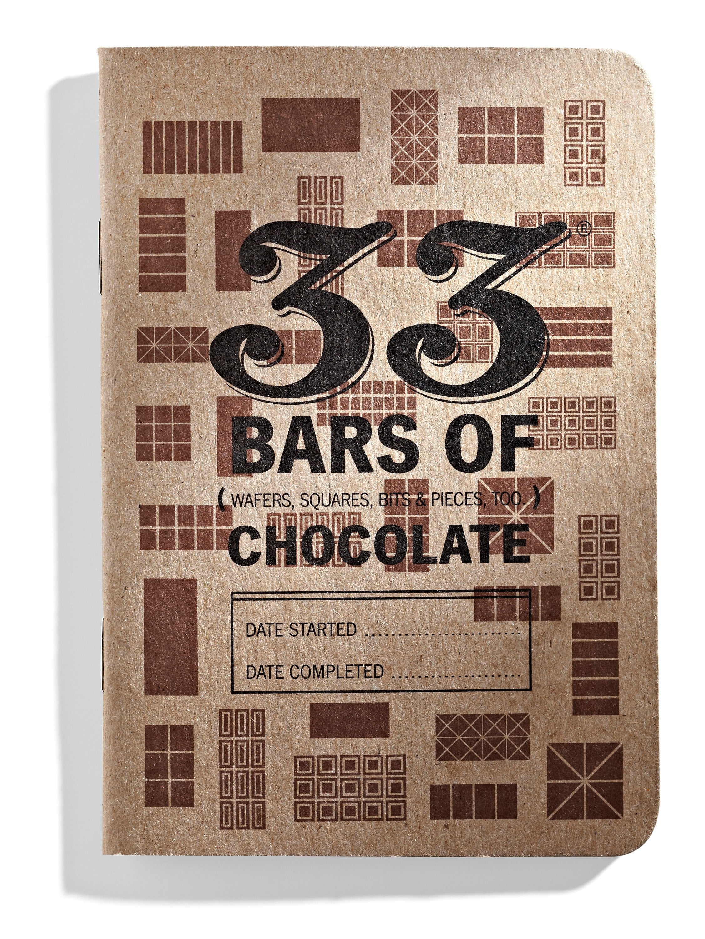 Original Chocolate Journal - 33 Barras de Chocolate Caderno e Diário