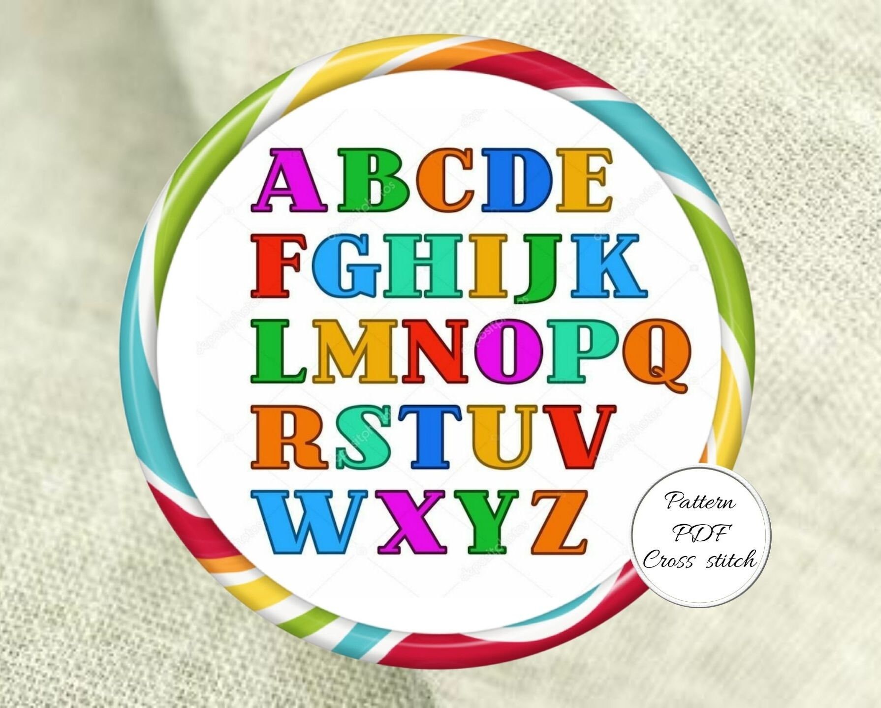 Simple cross stitch modern Alphabet pattern letters simple ...