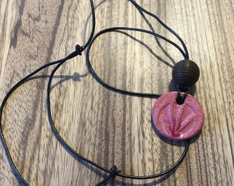 Necklace "Pink Shell"