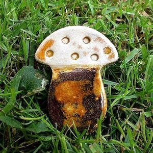 Keramikbrosche - Fliegenpilz