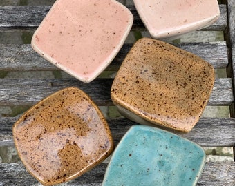 Ceramic paving stones set - pastel speckled