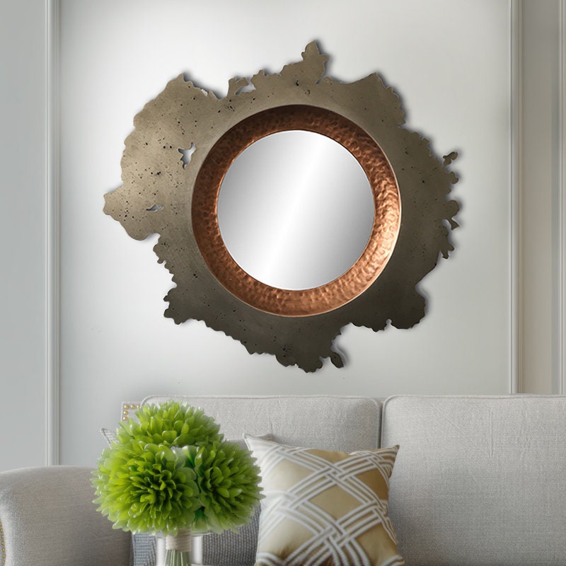 Metal Decorative Mirror Etsy