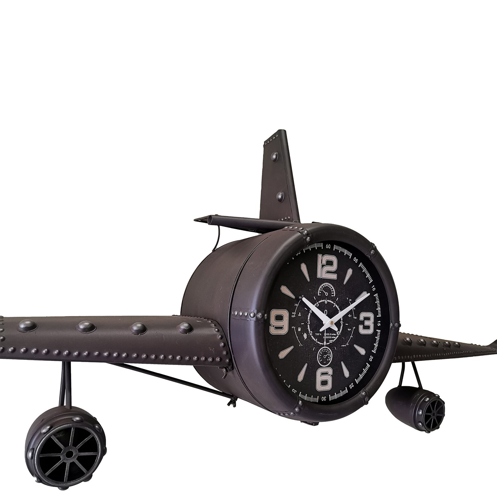 Retro Airplane Clock Metal Wall Clock Fighter Jet Gift Etsy