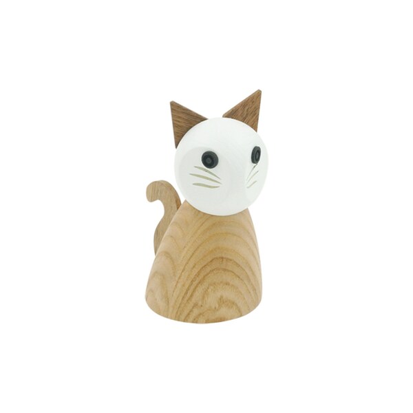 Salt/ Pepper Mill-Ash wood Cat Salt/Pepper Mill