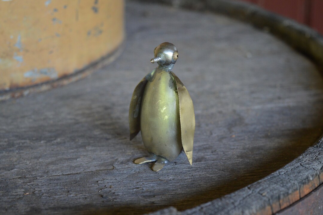 Spoon Penguin Silverware Sculpture Handmade Metal Art by Art Beats - Etsy