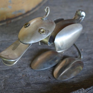 Sked Anka Silverskulptur Försilvrad Handgjord - Art Beats