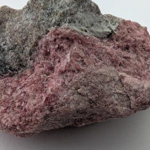 Rhodonite Specimen: Rough Crystal from Brazil