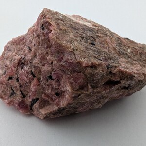 Rhodonite Specimen: Rough Gemstone from Brazil